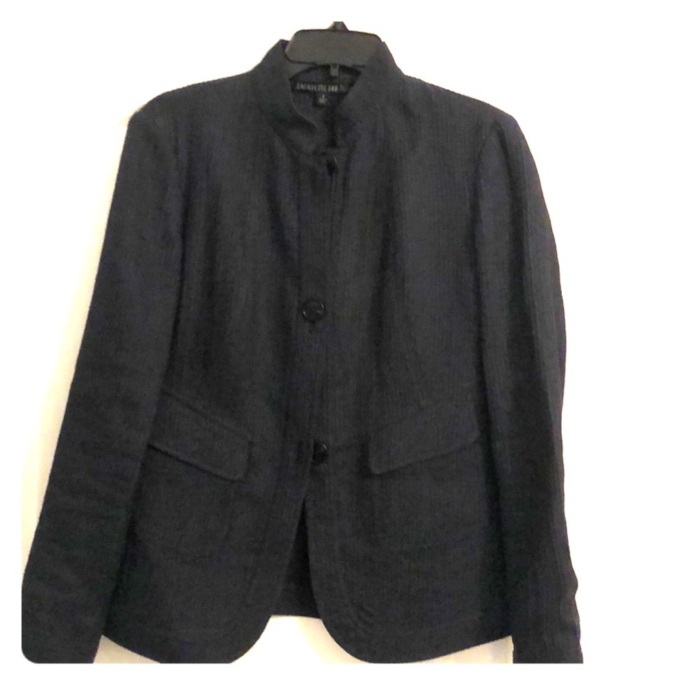 Lafayette jacket; business casual.